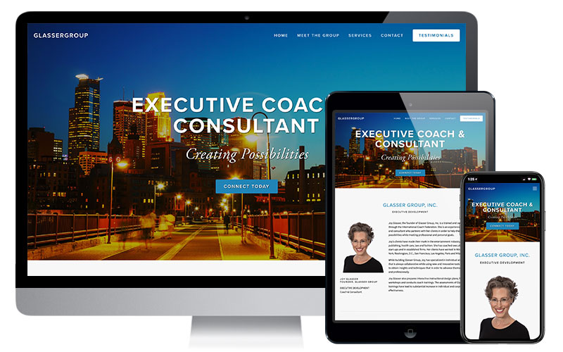 Glasser Group, Website Design & SquareSpace Development