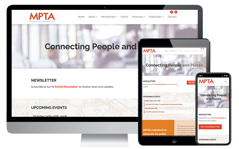 Minnesota Public Transit Association, Website Design & Drupal Development