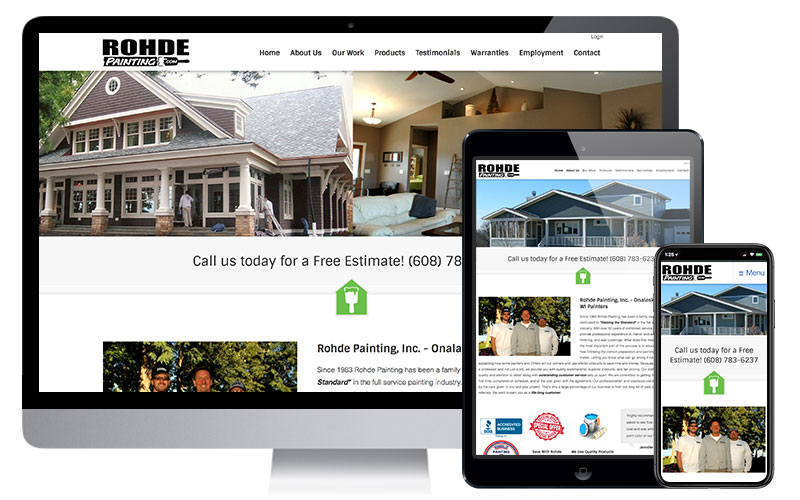 Rohde Painting, Inc., Website Design & Drupal Development