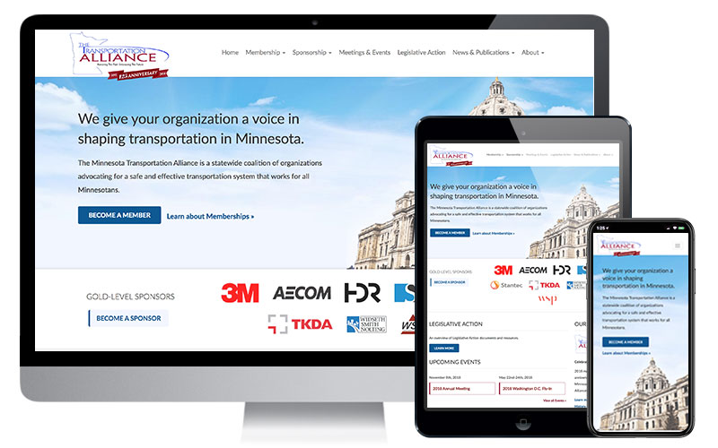 Minnesota Transportation Alliance Website Design & Drupal Development