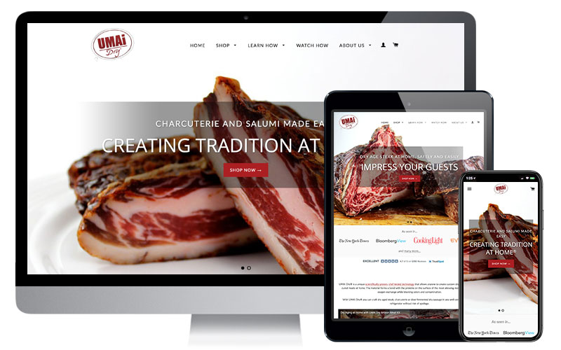 UMAi Dry, Website Design & Shopify Development